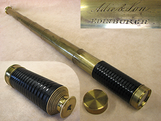 Adie & Son Mariners seven draw pocket telescope circa 1850 